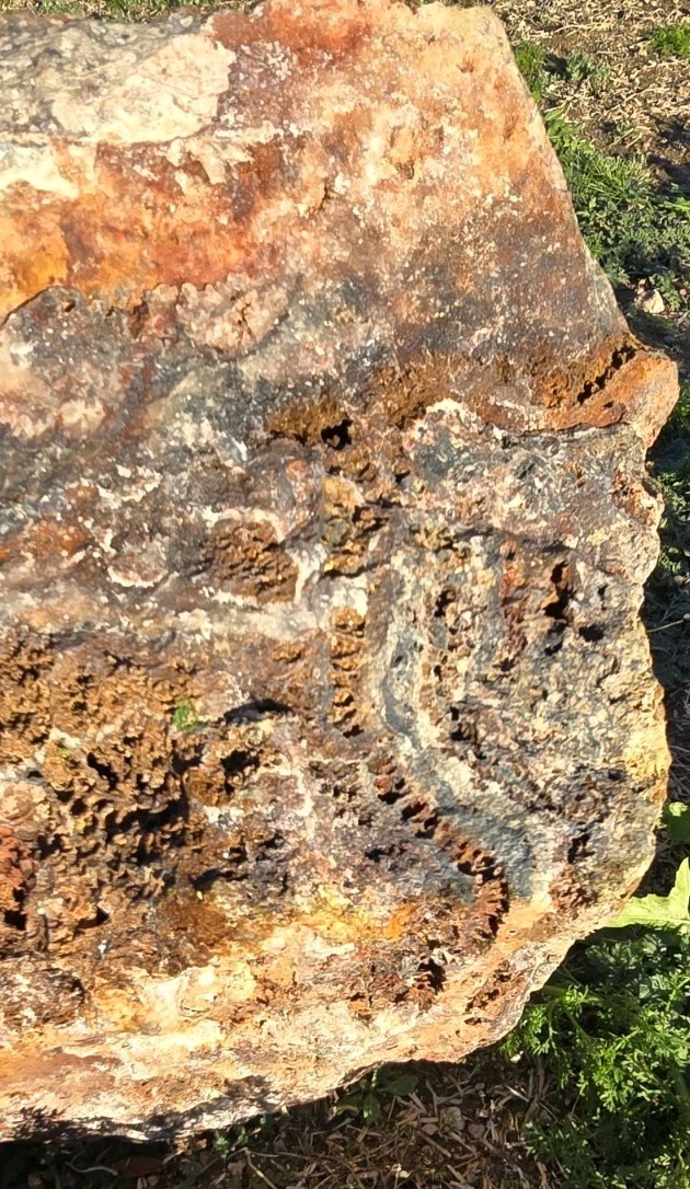 Large Heavy Raw Chunk Of Arizona Silver Copper Gold Ore Specimen 74.4 Lbs.