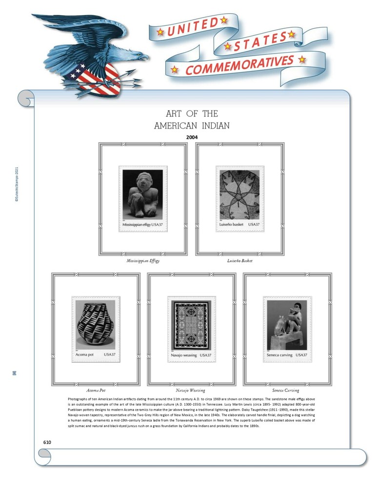 2004 U.S. Commemorative Singles COMPLETE Supplement (White Ace Alternative)
