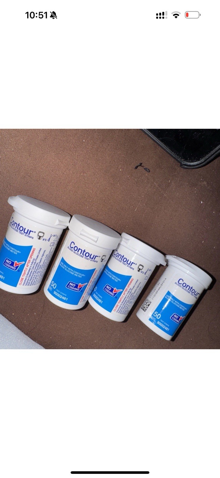 LOT OF 4 Contour Strips 50 Ct EACH Exp 5/2027 US See Pic Regular Contor