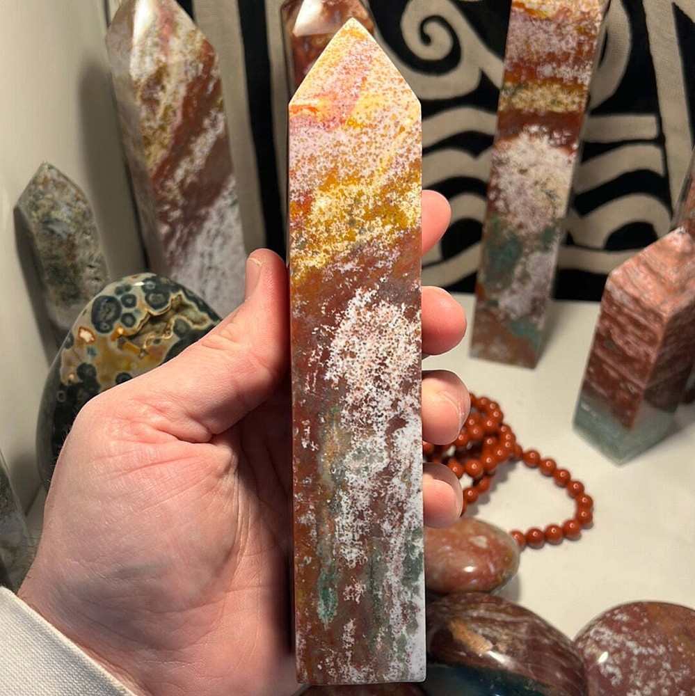 Ocean Jasper Obelisk F