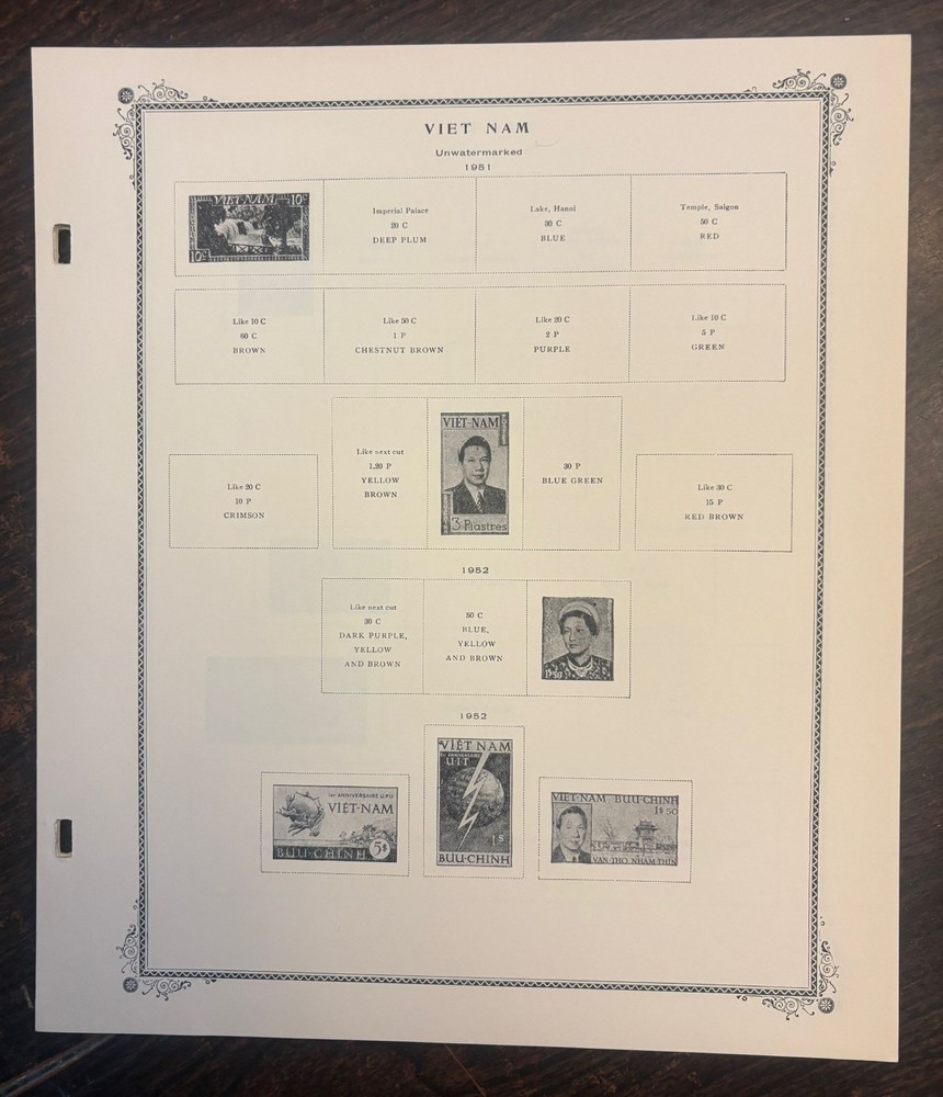 Scott Specialty Album pages for Viet Nam