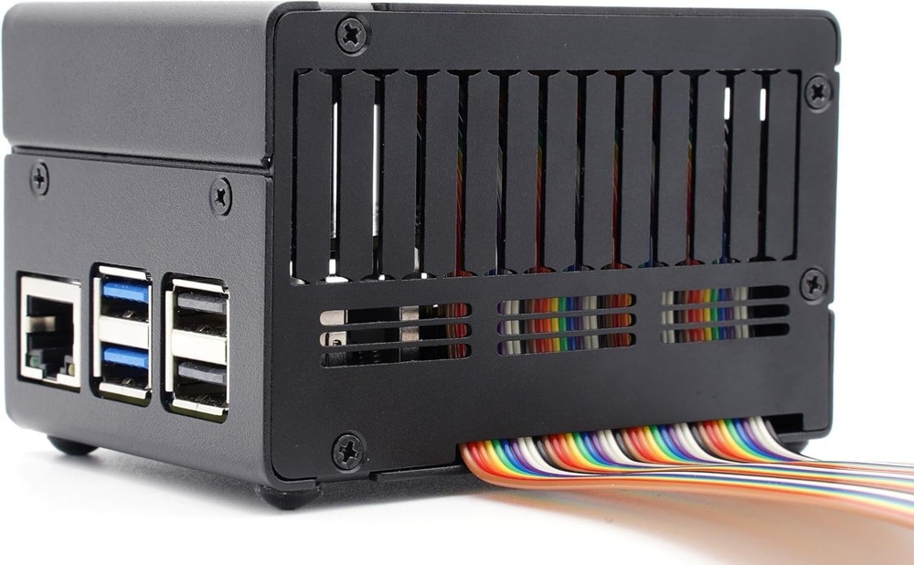 KKSB Case for Raspberry Pi 5, Space for HATs, NVMe Boards & Active Cooler