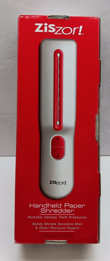 ZisZor! Handheld Paper Shredder - New Open Box