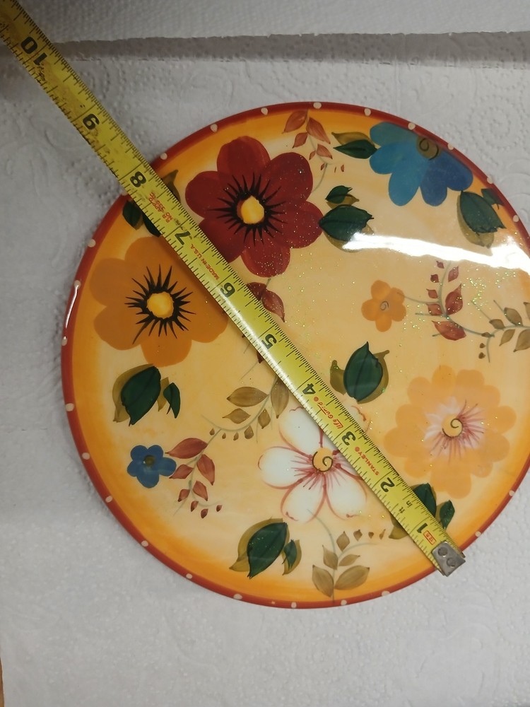 Oneida Round Ceramic Hand Painted Trivet
