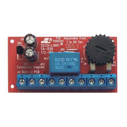 SECO-LARM SA-26Q Mini Timer Module Low Voltage Delay Timer Module Relay Output