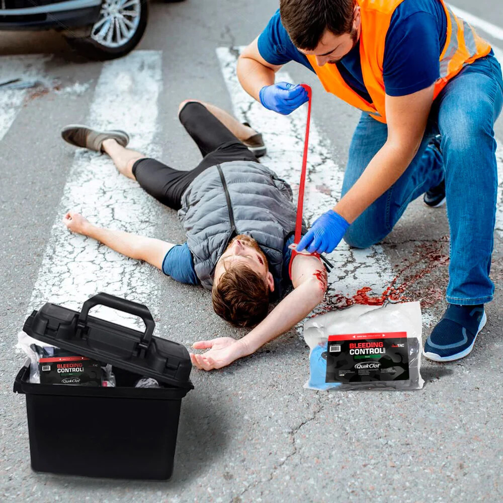 MediTac Bleeding Control Pack First Aid Emergency QuikClot Basic with Celox