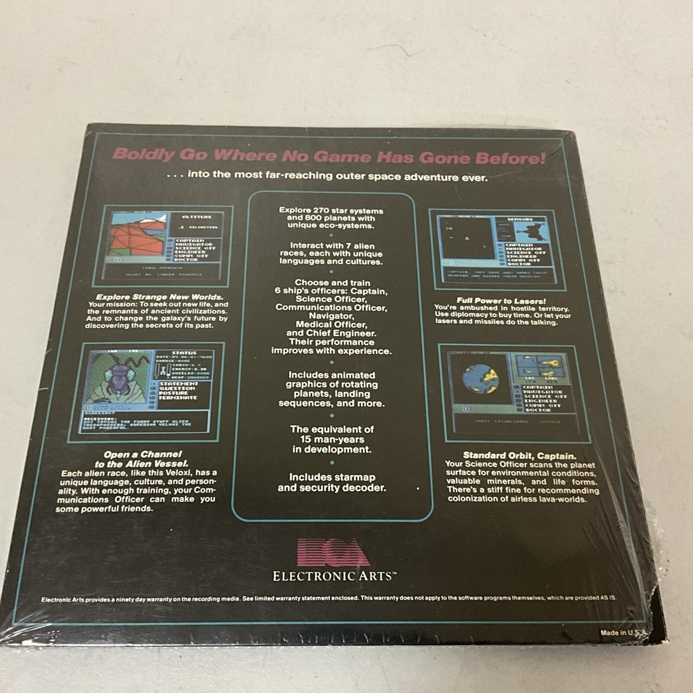 Original NIB Starflight Electronic Arts Computer Game IBM Tandy PCs 1986 Binary