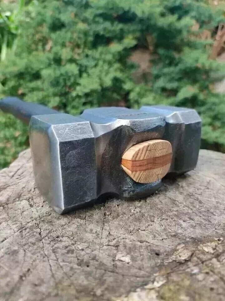 Blacksmith Hand 3 lb Hammer Made Tools. Damascus Tools. Custom made Blacksmith's