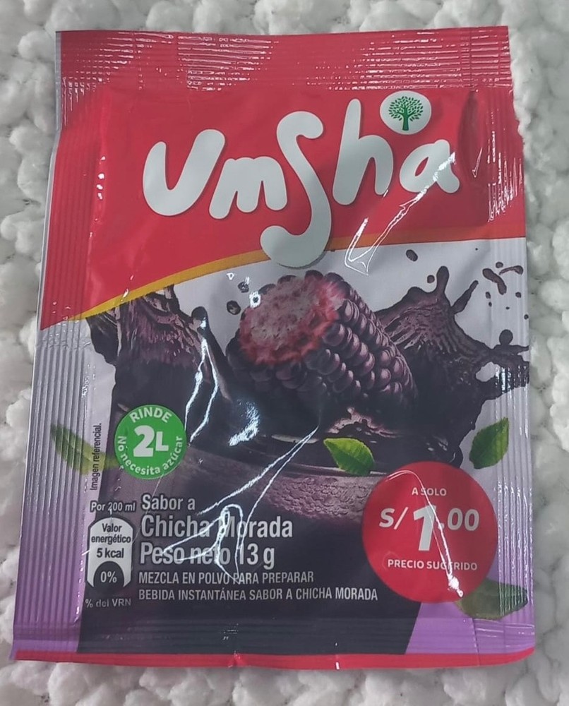 Umsha 6 Pack Chicha Morada Peruvian Drink 13gr each
