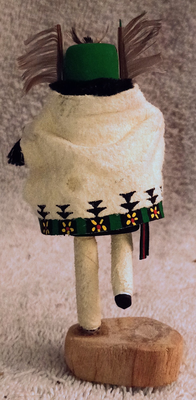 Two Miniature Hopi Kachinas Crow Mother And Bear Kachina Signed A.E. Lewis