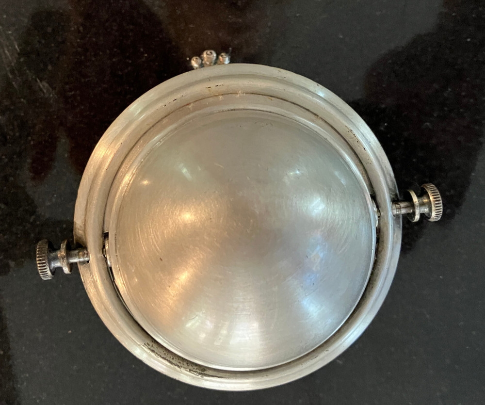 Footed Dome box w/rotating cover/amazing detail. Silver plate. CLOSE-OUT