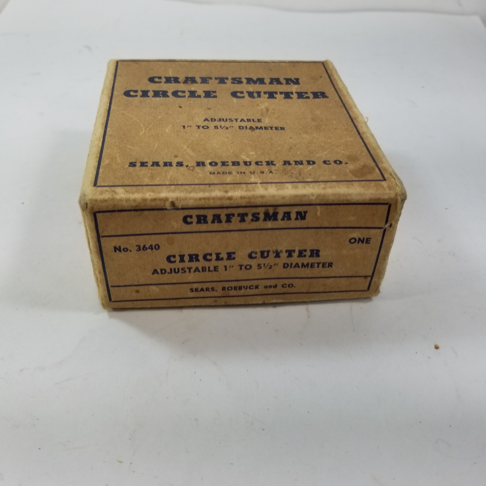 Vintage Craftsman Circle Cutter No. 3640 USA w/ Original Box