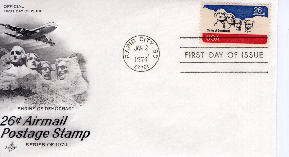 26 CENT AIRMAIL POSTAGE STAMP  - 1974 - DC2970