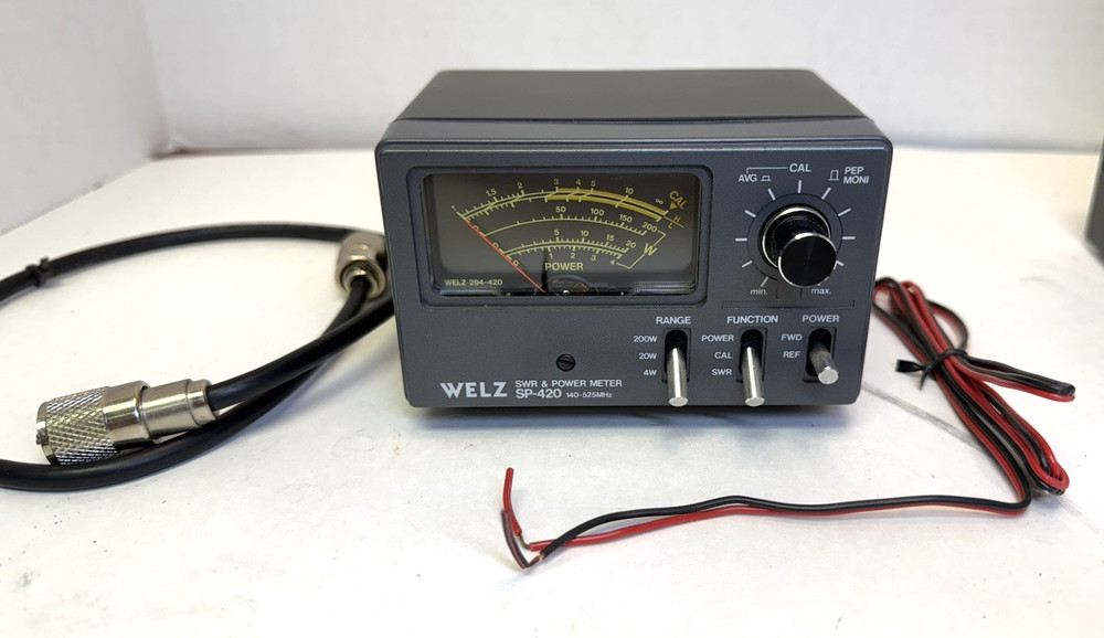 WELZ SWR & POWER METER SP-420 UNTESTED