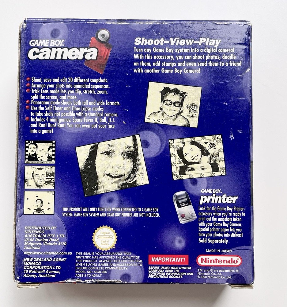 Nintendo Game Boy Camera Red Complete In Box CIB Working