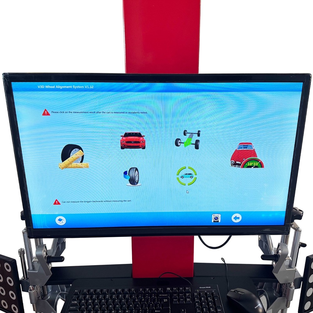 110V 3D Wheel Alignment Machine LED Intelligent Wheel Alignment Tester Passenger