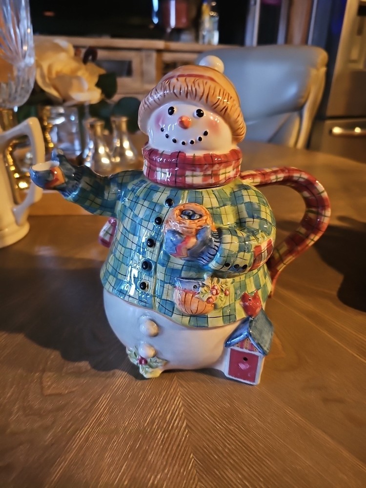 Snowman Man Teapot