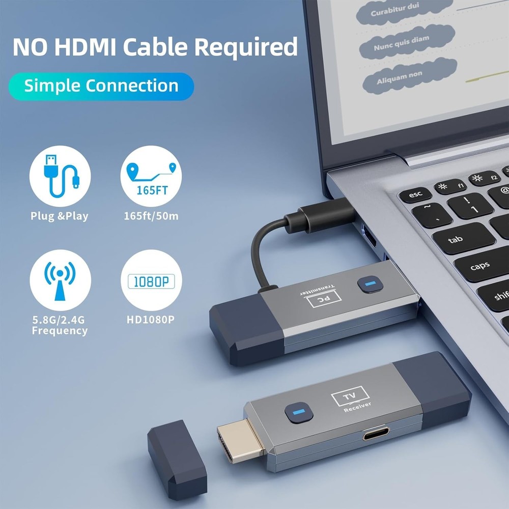 Portable Wireless HDMI Transmitter Receiver