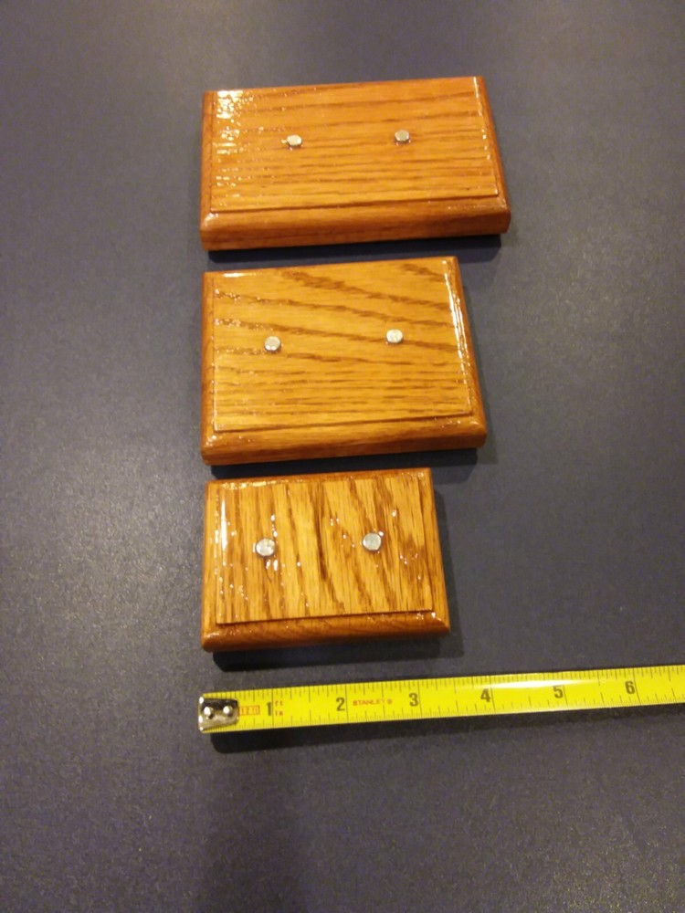 Knife Display Stand, red oak. (3-stands)