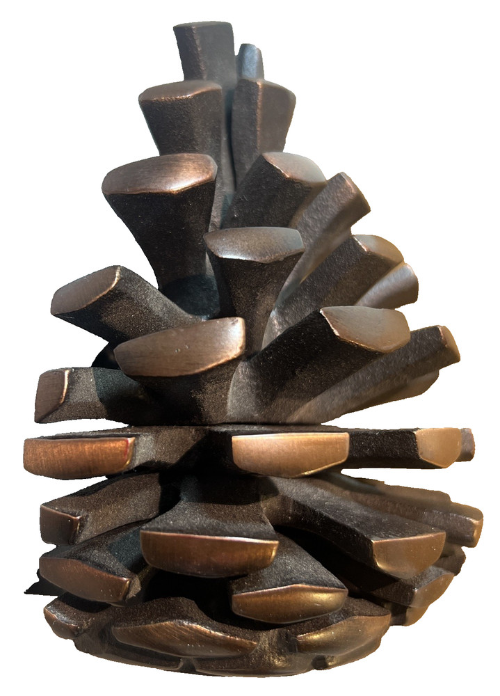 Michael Healy Pinecone Solid Brass Door Knocker - Oiled Bronze (Large Premium)