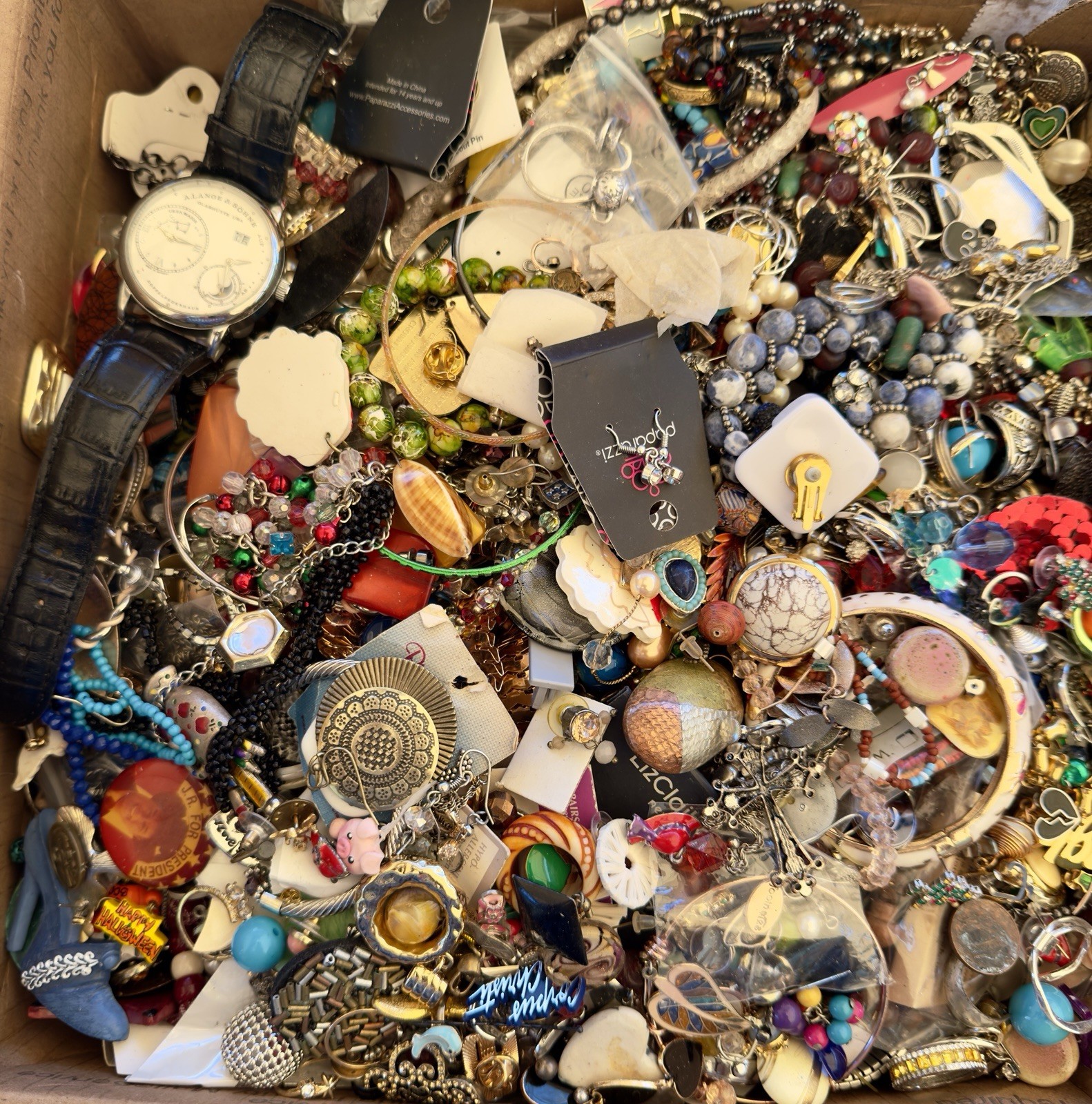 MIXED JEWELRY LOT CRAFT REPAIR, RESELL, REPURPOSE, VINTAGE TO NOW! 20 POUNDS