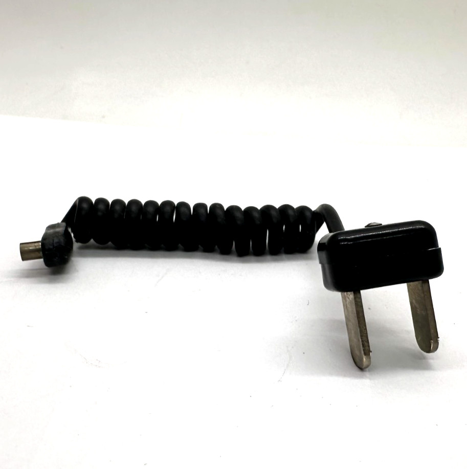 Vintage - Household to PC - Flash Sync Cord Coiled Cable Plug