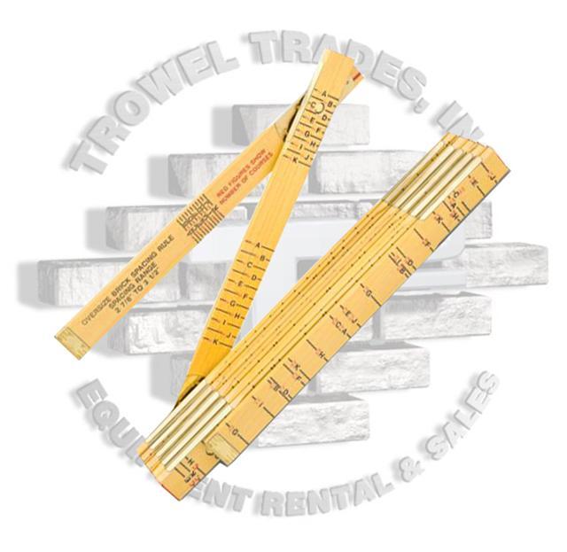 Lufkin 656 Red End Brick Oversized Bricklayer Ruler