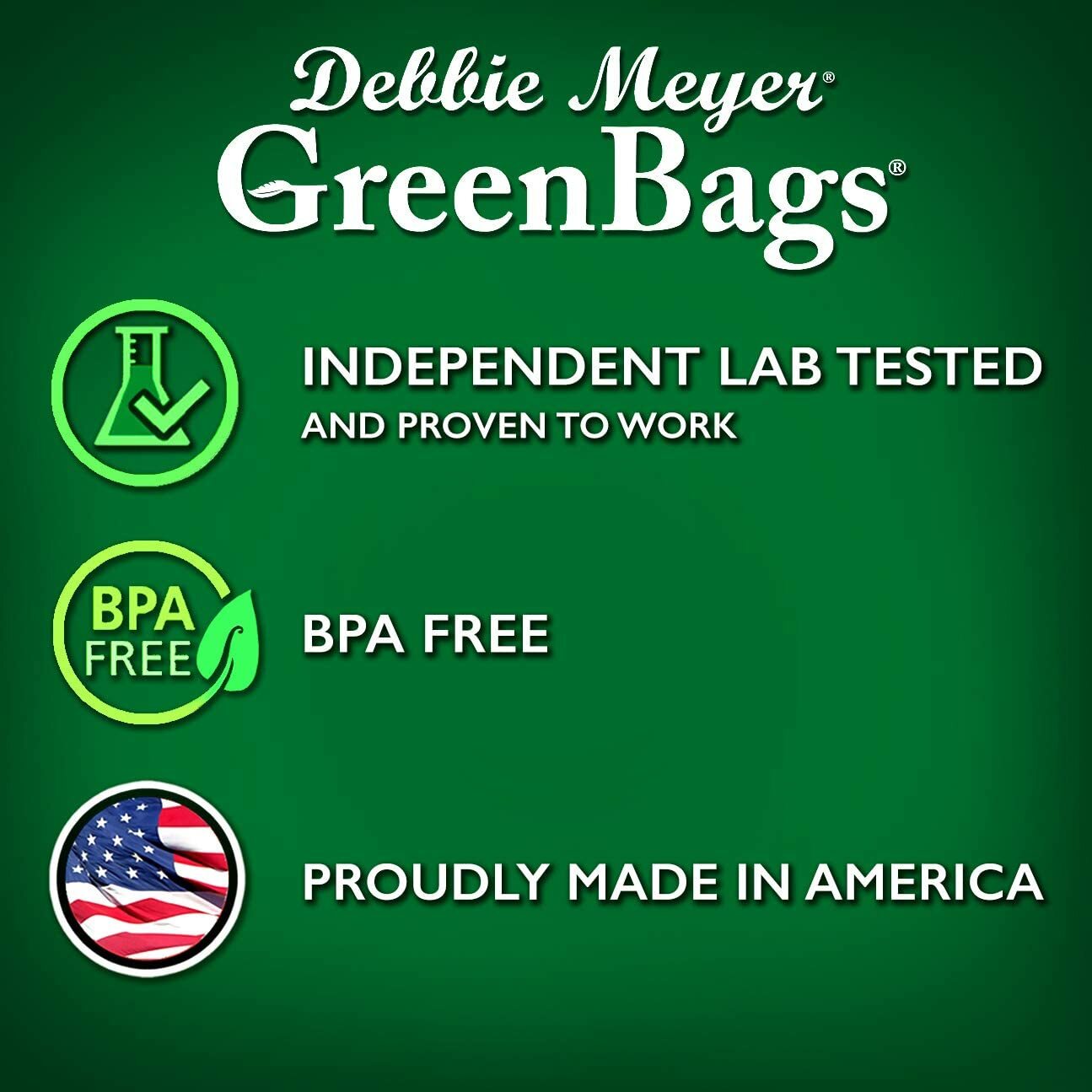Debbie Meyer Green Bags 20-Pack (8M 8L 4XL) Keeps Fruits Vegetables Flower Fresh