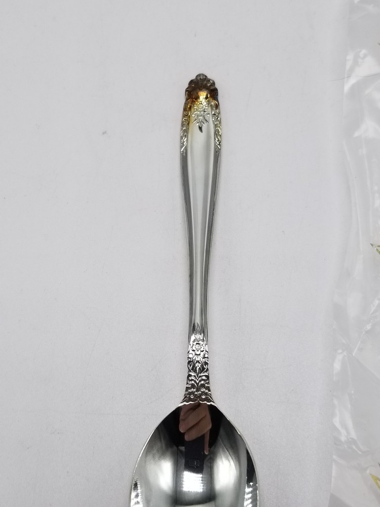Eldan "ELD15" Silver-plate Nickle 4 5/8 Inch Demitasse Spoon