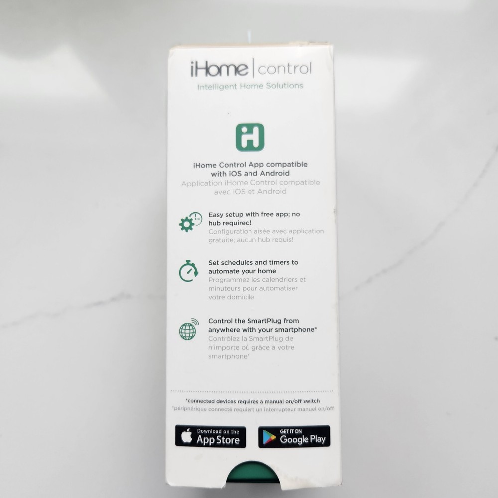 iHome Wi-Fi Control Smart Plug ISP6X Apple Homekit