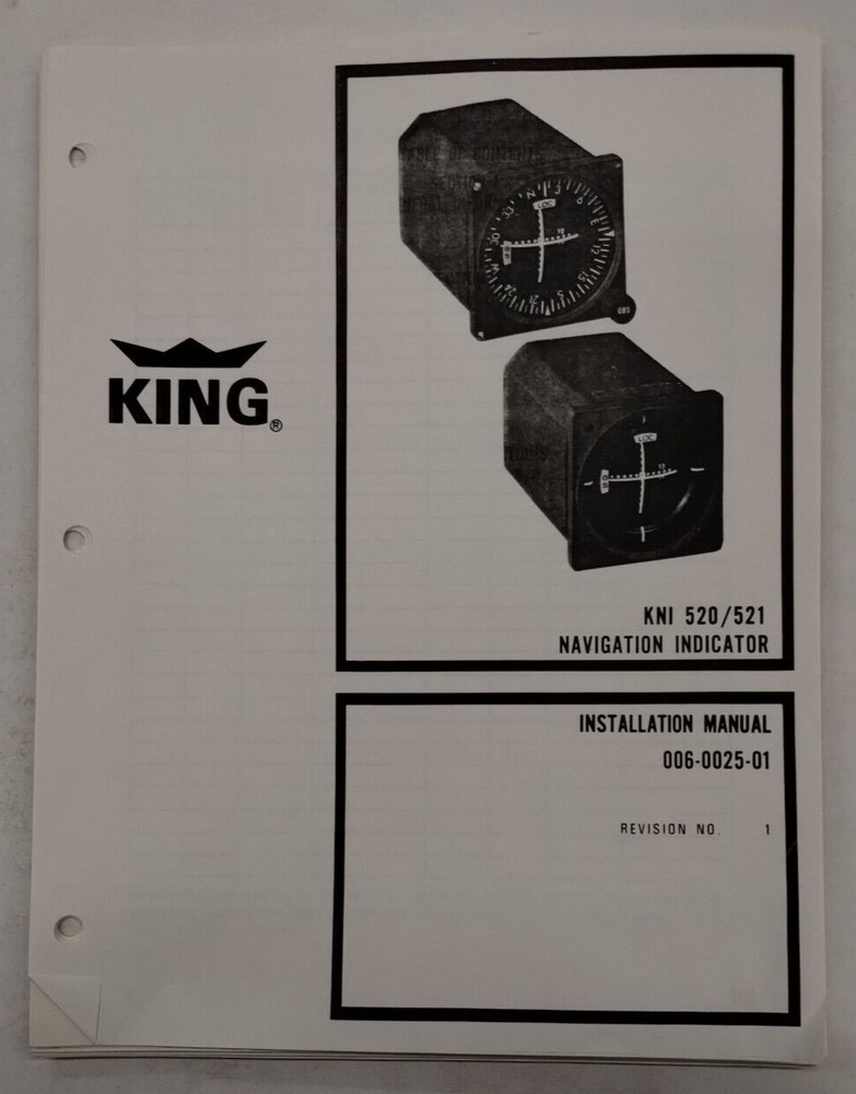 King KNI 520/521 Navigation Indicator Installation & Maintenance Manual-Copy