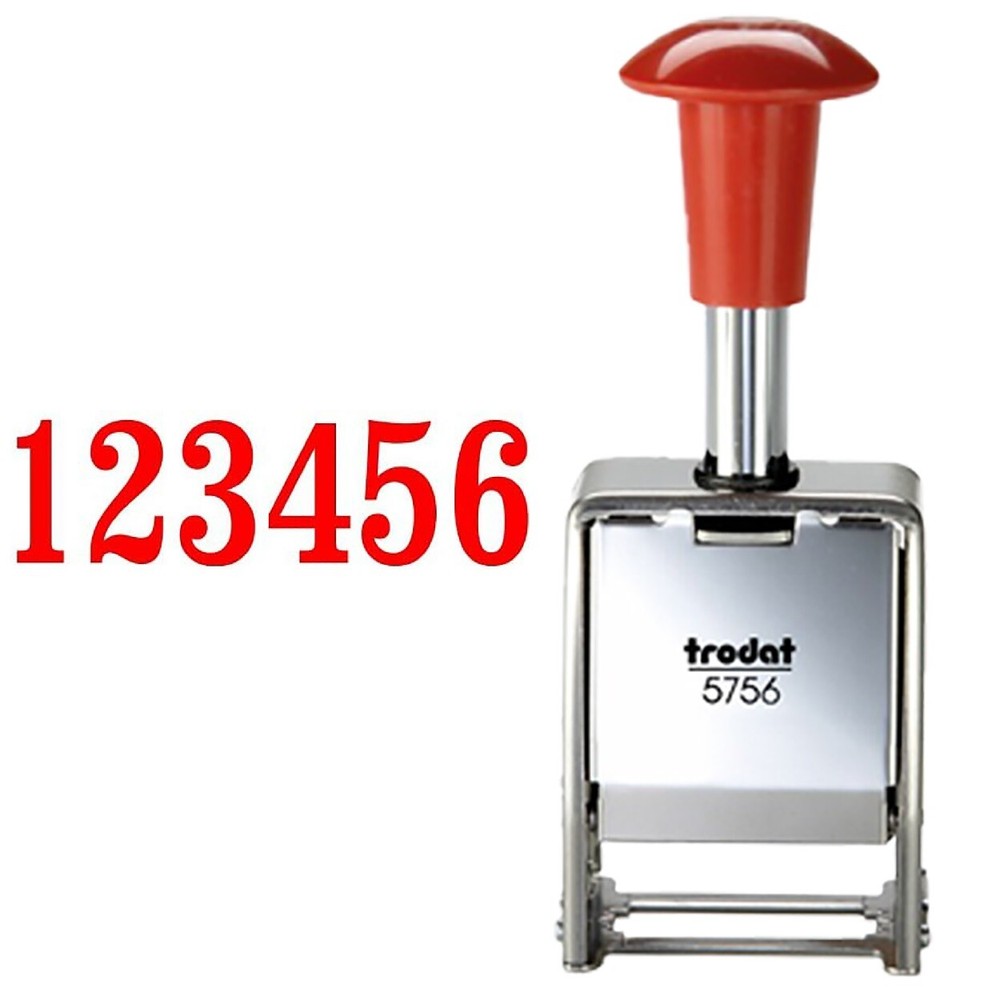 Trodat 5756 Automatic Numbering Machine Replacement Red Ink Pad