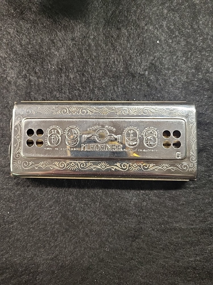 Vntg M Hohner Harmonica The Echo Harp Box Has Damage