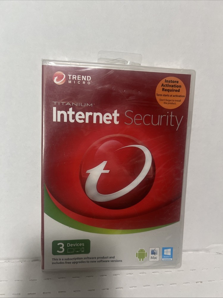 Trend Micro Titanium Internet Security 3 Devices Apple Windows Android 2013-NEW