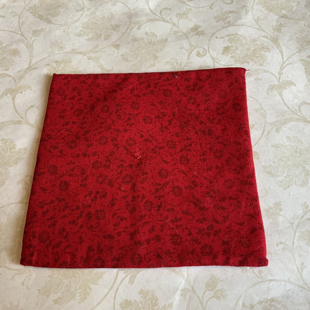 Vintage Patchwork Sm. Quilt Table Topper, Triangles, Early Calico Prints, Navy