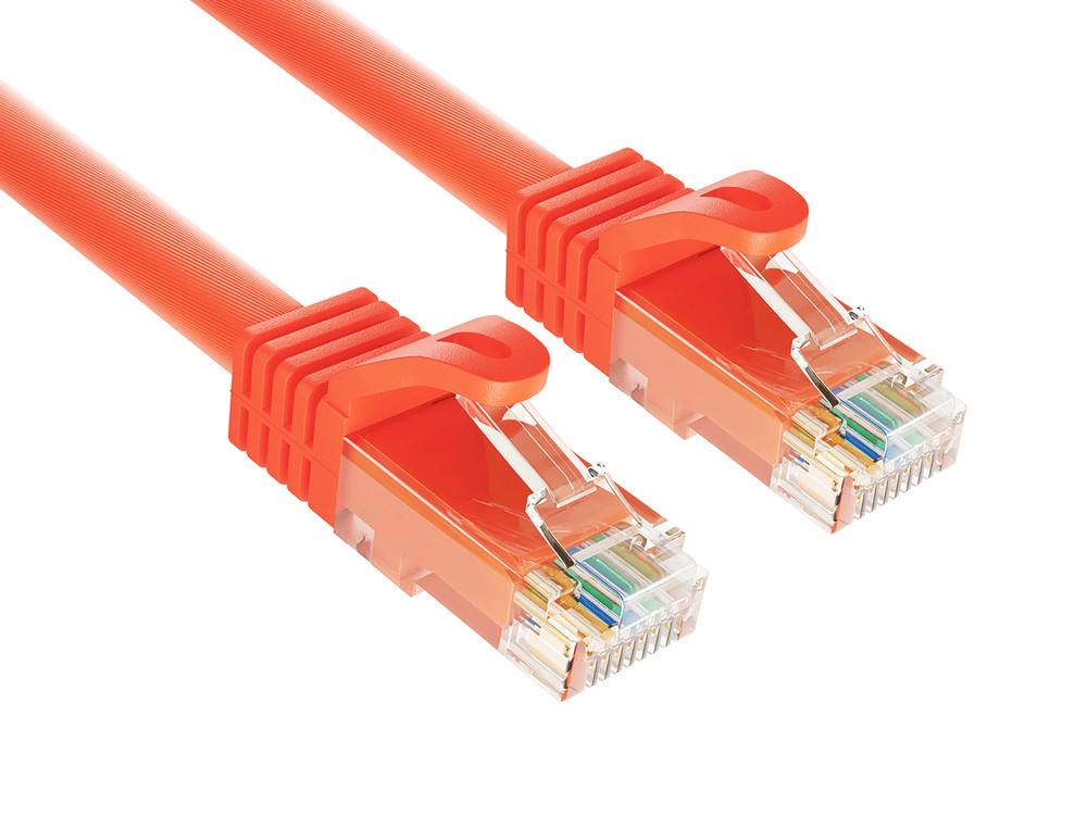 1ft Cat6a UTP 10G Ethernet Network Patch Cable Snagless 24AWG Bare Copper, Or...