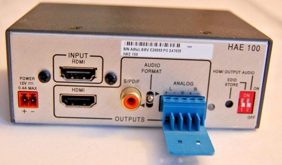 Extron HAE 100 HDMI Audio Extractor – Tested