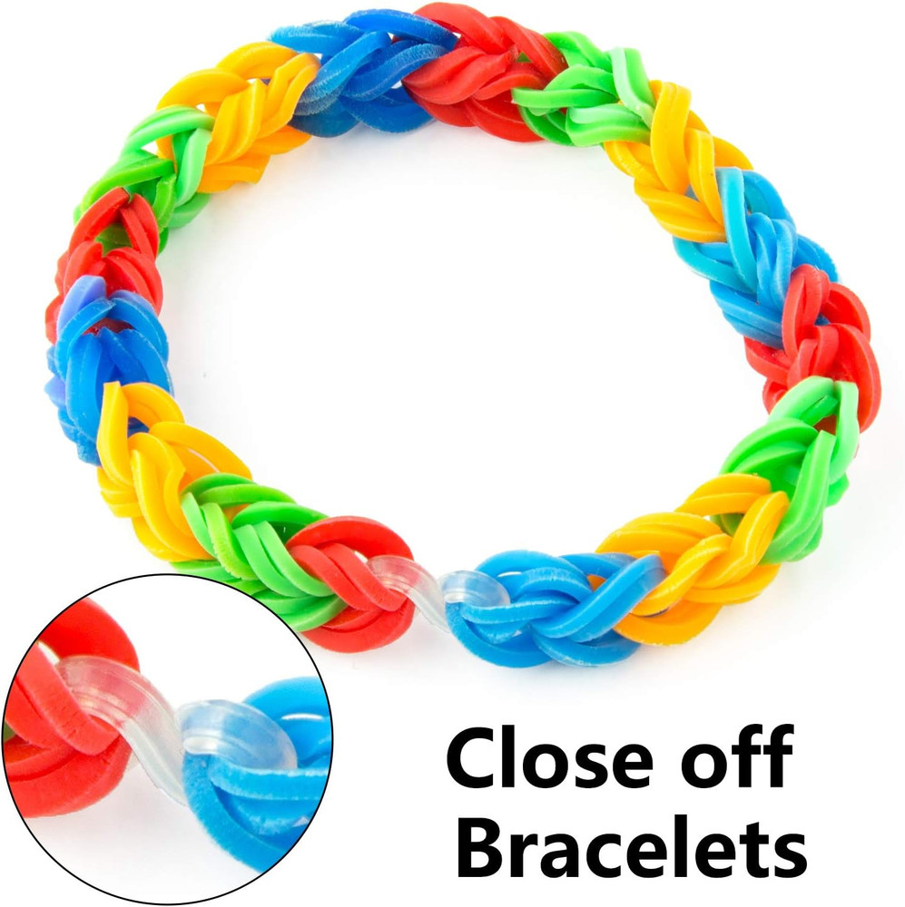 2000 Pcs Loom Rubber Bands S Clips Plastic Band Clips Connectors Refills Kit Cli