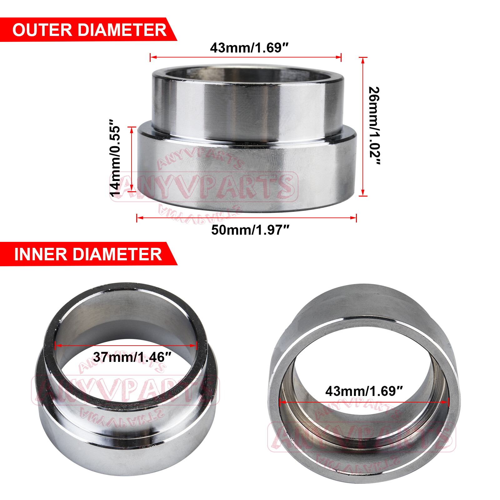 Flexplate Adapter Spacer For GM TH350 TH400 Conversion Swap LS1 LS2 LS3 LS6 LS7