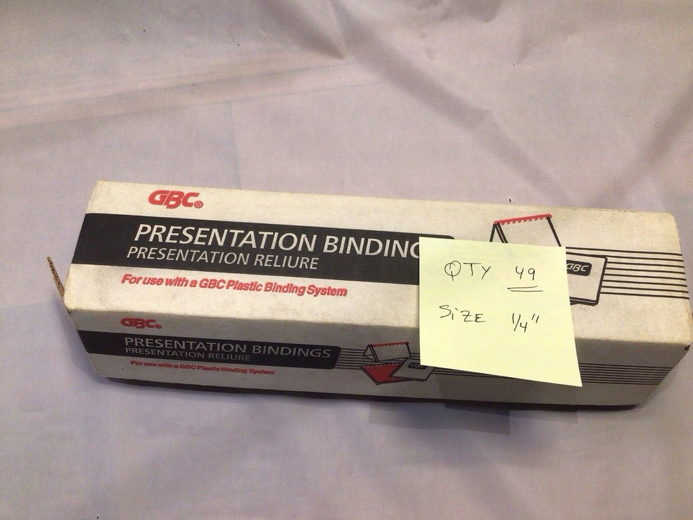 GBC Binding Spirals (Coils) 4000014 - 1/4" Diameter, White - Quantity 49