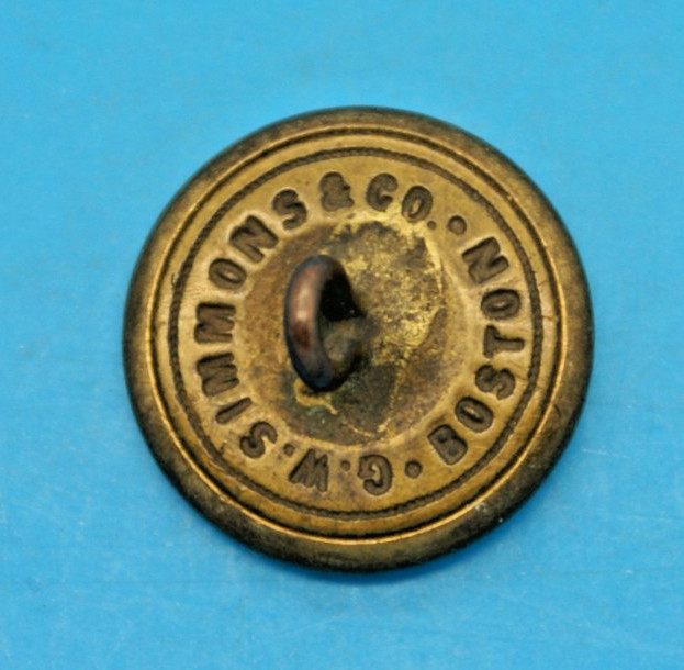 RARE KG 1774 KENTISH GUARDS RHODE ISLAND UNIFORM BUTTON G.W. SIMMONS ANTIQ ORIG