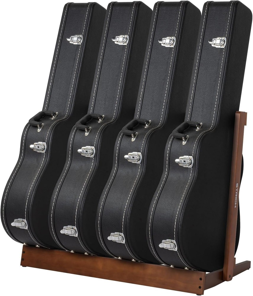 Guitar Case Stand, Hardwood Rack, Foldable