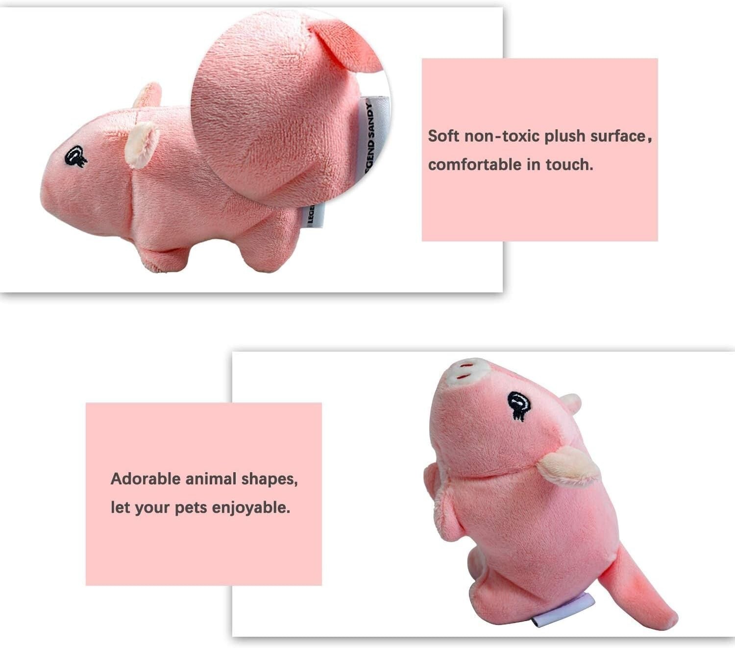 Squeaky Plush Dog Toy Pack for Puppy, Small & medium Stuffed Puppy 12 Chew Toys