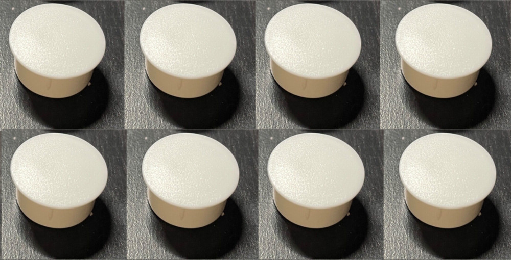 8x IKEA Cover Caps Plastic White Part # 139251