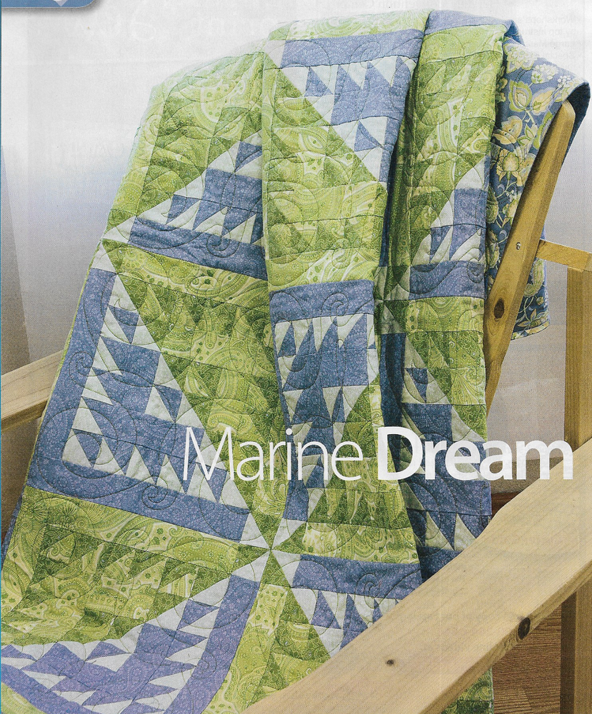 Marine Dream Quilt quilting pattern instructions (5 sizes)