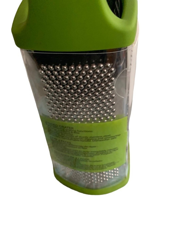 All Things Kitchen 4-Sided Grater Green Plastic Trim New