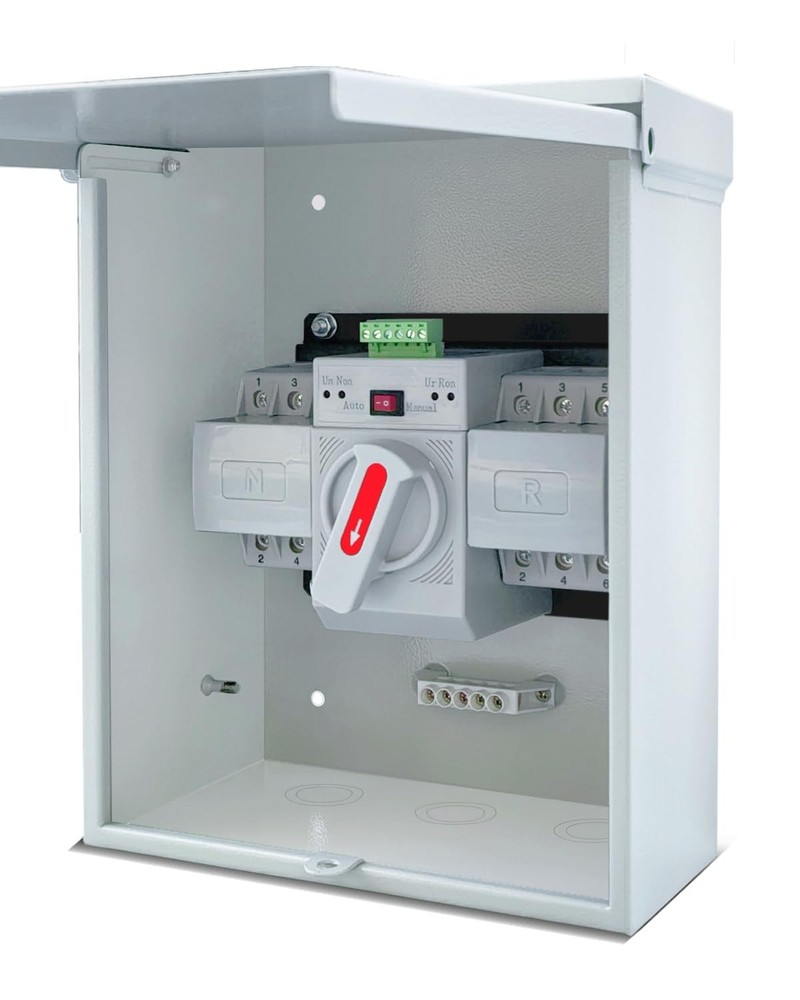 63A Automatic Transfer Switch for Generator, 3P, 120/240V Dual Silver