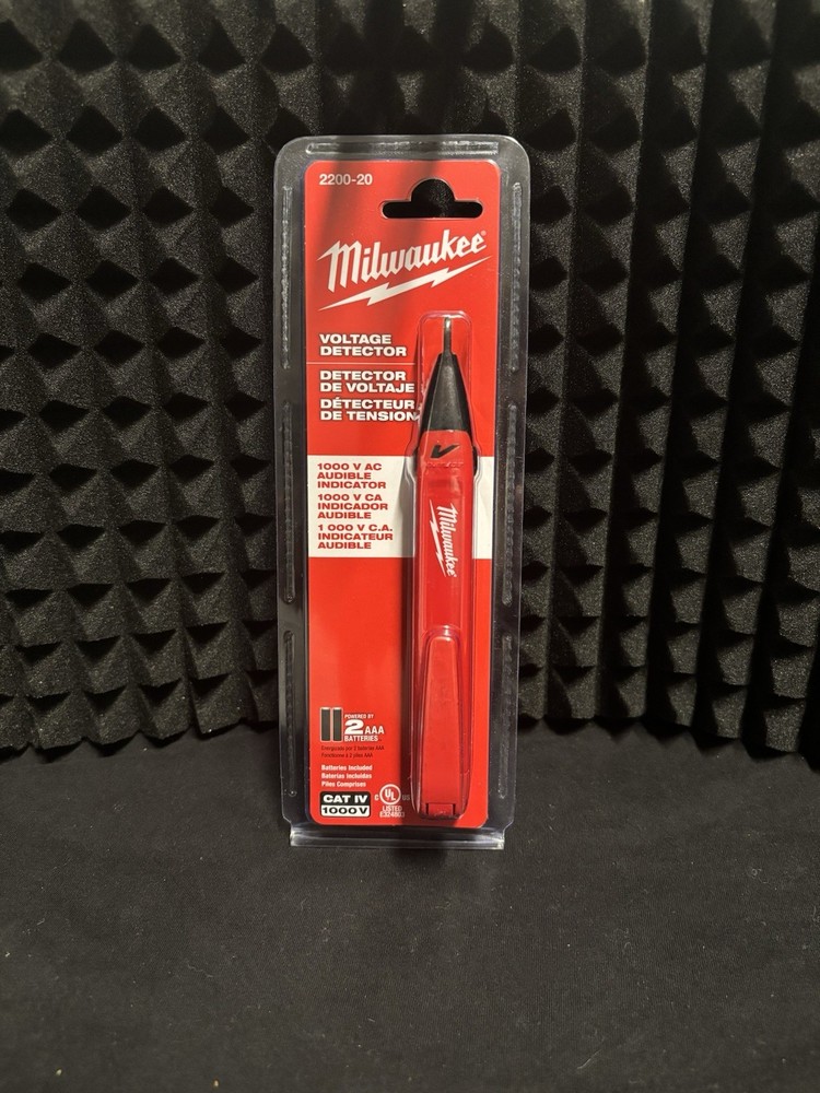 MILWAUKEE Voltage Detector: AC Volt, CAT IV 1000V
