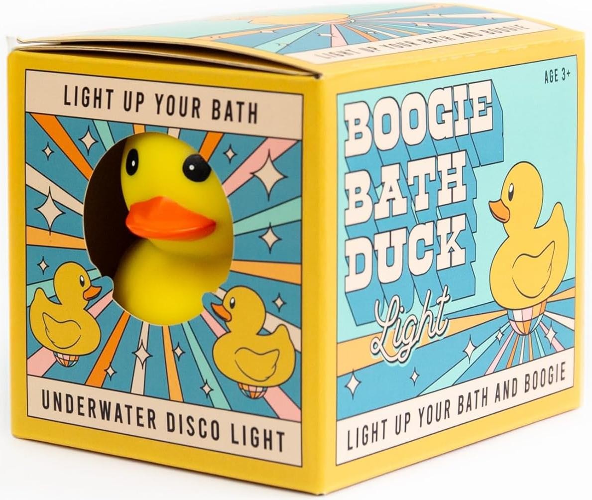 🦆 Boogie Bath Duck Disco LED Light-Up Color Bath Tub - Kids Party Ducky Toy 💦