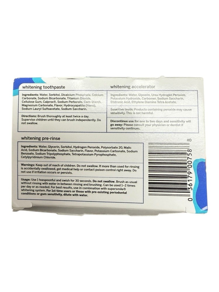 Supersmile Beyond Whitening Kit Toothpaste Accelerator Pre-Rinse Set NEW